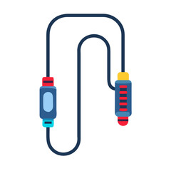  Effective Digital Smart Jump Rope for Fitness. Design of Fitness and Gym Icons.