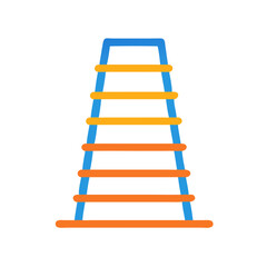  Durable Weighted Agility Training Equipment for Performance. Design of Fitness and Gym Icons.