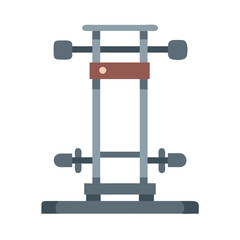  High-Performance Weighted Strength Training Gear. Design of Fitness and Gym Icons.