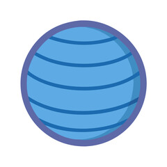  Dynamic Core Stability Ball Icon. Design of Fitness and Gym Icons.