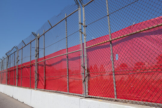 Safety Fence at Formula One Race