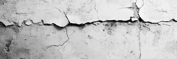 Obraz premium Cracked plaster wall texture.