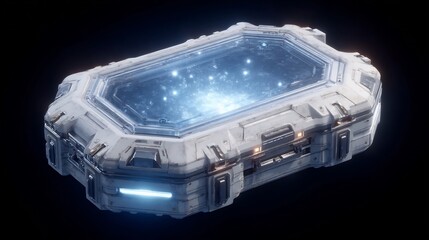 Futuristic Space Container: A Glimpse into the Cosmos