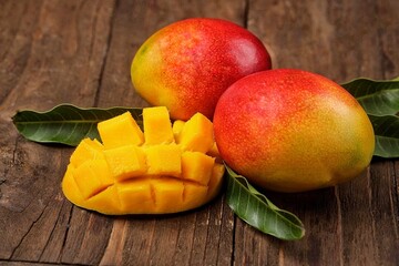 Mangga. Mango is a type of fruit that is a source of vitamins and minerals
