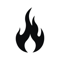 Vector fire and flame icons: a set of burning hot illustrations perfect for danger signs or energy symbols fire symbol sign icon vector illustration on white background