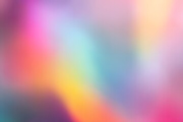 
Blurred background of a rainbow color gradient, with soft and smooth colors, blurred edges, and space for text. Abstract background.

