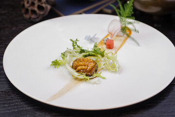 Abalone with Sichuan pepper and chicken sauce
