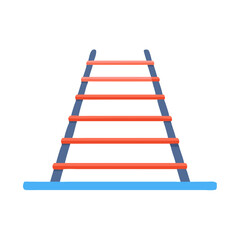  Adjustable Gym Training Agility Ladder Icon. Design of Fitness and Gym Icons.