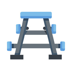  Dynamic Multi-Angle Squat Rack Icon for Workouts. Design of Fitness and Gym Icons.