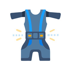  Adjustable Sprint Training Resistance for Optimal Speed. Design of Fitness and Gym Icons.