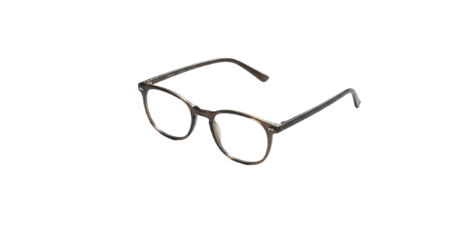 Eyeglasses with tortoise shell frame isolated PNG with Transparent Background