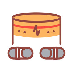  Durable Hip Band for Effective Training. Design of Fitness and Gym Icons.