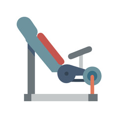  Leg Extension Machine Icon. Design of Fitness and Gym Icons.