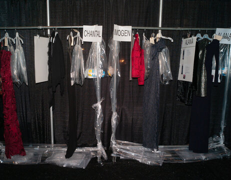 Backstage Fashion Show Clothing Rack
