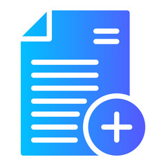 Obraz premium add document icon