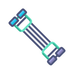  Fitness Multi-Grip Chest Expander Icon. Design of Fitness and Gym Icons.