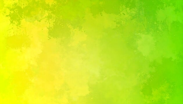 A high-contrast gradient (lime green to acid yellow) with distressed grunge texture