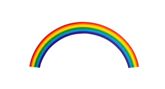 Rainbow illustration isolated PNG with Transparent Background