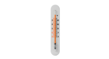 Thermometer showing high temperature isolated PNG with Transparent Background