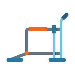  Portable Resistance Sled for Speed and Strength. Design of Fitness and Gym Icons.