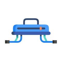  Effective Resistance Sled for Speed Development. Design of Fitness and Gym Icons.