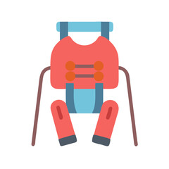  Effective Weighted Agility Training Suit for Speed Development. Design of Fitness and Gym Icons.