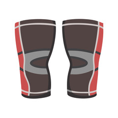  Durable Powerlifting Knee Sleeves for Effective Training. Design of Fitness and Gym Icons.