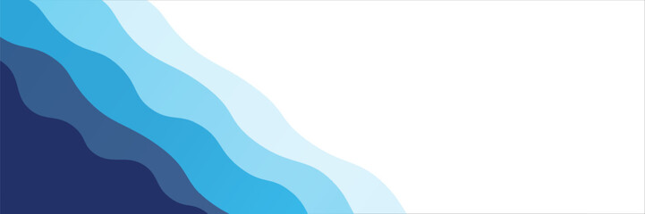 Seamless sea waves layered vector background. Blue ocean waves. Water wave pattern design.