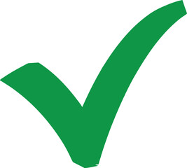 Generate An Image Of A Large Bold Green Checkmar