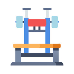 Weightlifting Platform Icon. Design of Fitness and Gym Icons.
