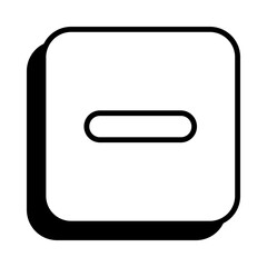 Minus Icon in Line Style
