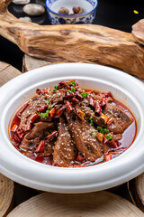 Dry pot spicy duck head