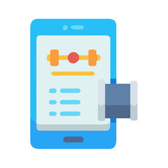  Versatile Digital Strength Training Planner Icon. Design of Fitness and Gym Icons.