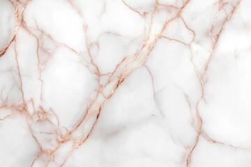 White marble with rose gold veining