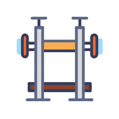  Innovative Smith Machine Icon. Design of Fitness and Gym Icons.