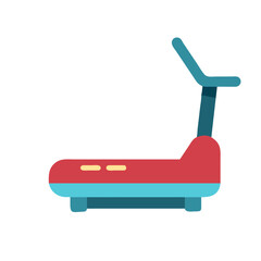Fototapeta premium Fitness Treadmill Icon for Cardio Training. Design of Fitness and Gym Icons.
