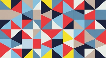 geometric background with triangles and squares mosaic

