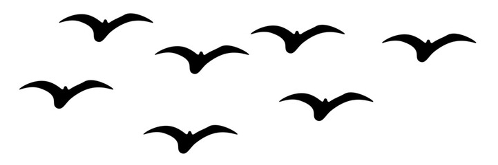 Flying Birds Vector And Illustration. Eps 10