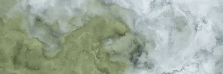 Abstract marble texture. Geen and white stone surface background.