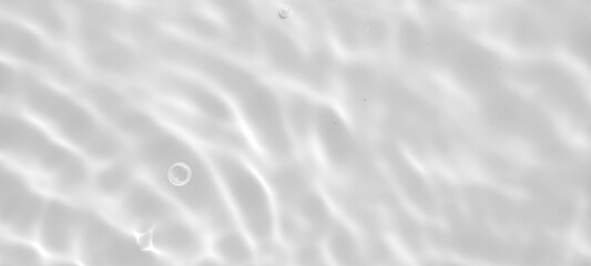 Abstract white transparent water shadow surface texture natural ripple background
