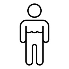 Hydration icon. Vector line icon