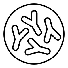 Obraz premium Probiotics icon. Vector line icon