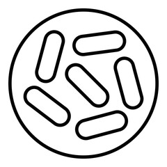 Obraz premium Probiotics icon. Vector line icon