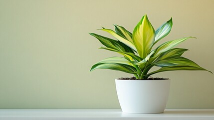 Indoor Plant in White Pot
