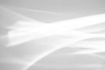 Abstract shadow drop on white wall background overlay mockup effect