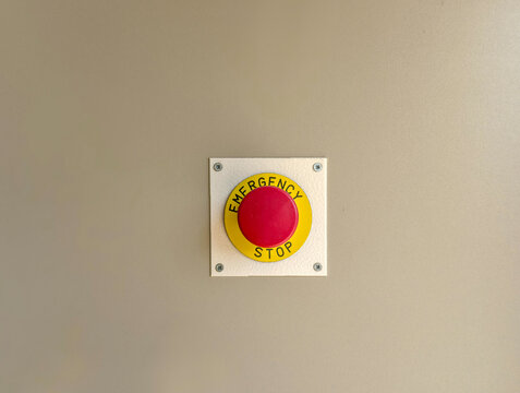 On-Wall Emergency Stop Button for Safety and Control