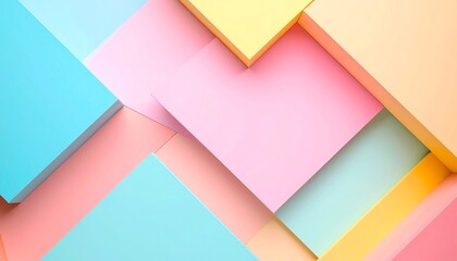 Pastel Geometric Abstract Background