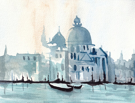Illustration of the city of Venice