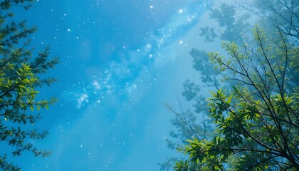 Bright Blue Sky Background with Natural Light for Calm and Open Visual Concepts