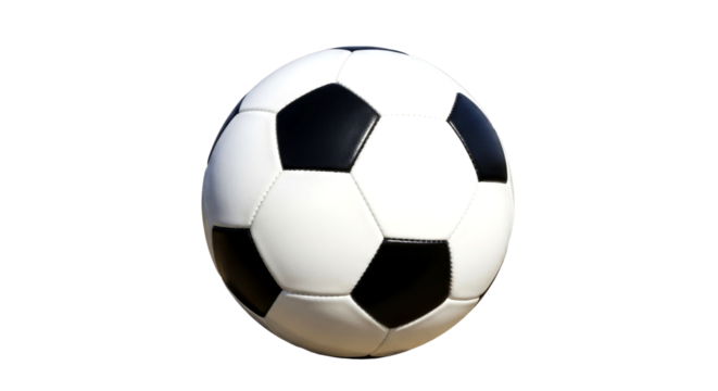 Classic Black and White Soccer Ball: A Timeless Image